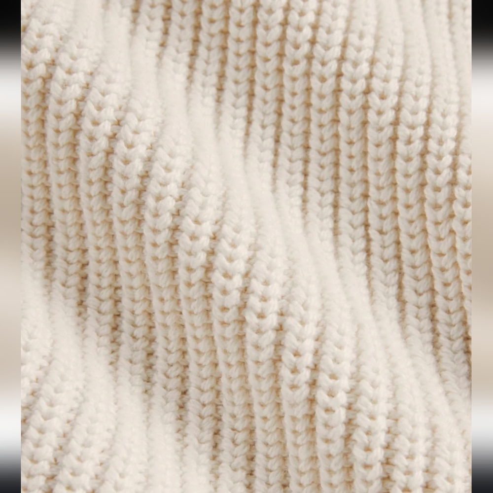 Everlane The Boxy Cardigan Everyday Cable Chunky Knit Organic Cotton In Canvas - Picture 2 of 16